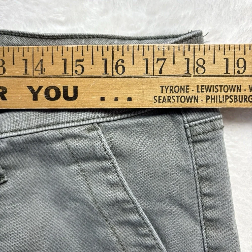 Seven 7 For All‎ Mankind Jeans Woman Sz 16 Green Utility Ankle Skinny Cargo